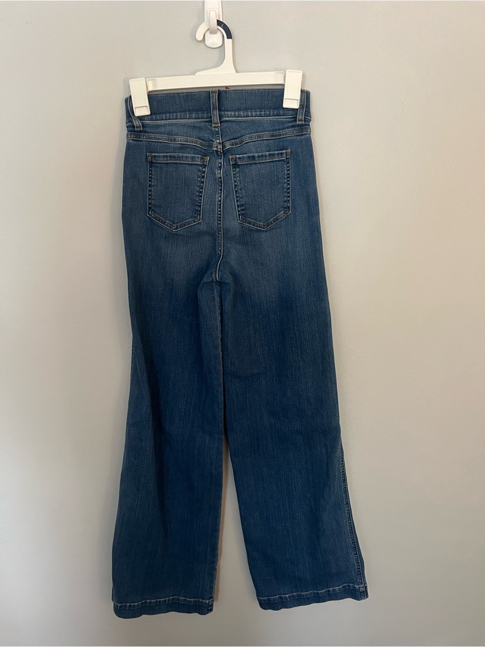 SPANX seamed wide leg vintage indigo jeans size XS - Picture 4 of 12